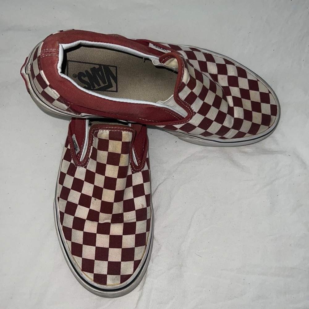 Checkered slip on Vans
